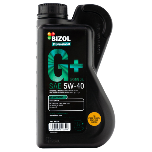НС-синтетическое моторное масло Green Oil+ 5W-40 - 1 л