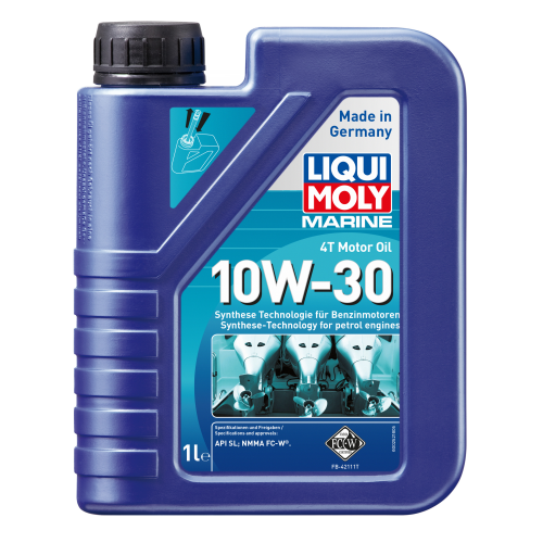 Синтетическое моторное масло для лодок Marine 4T Motor Oil 10W-30 - 1 л